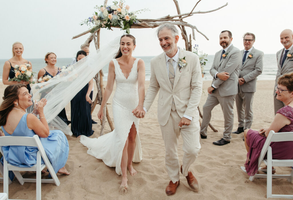 beach wedding near Boston in Newburyport, MA